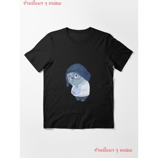 2022 Inside Out | Sadness Essential T-Shirt เสื้อยืดพิมพ์ลาย ดผ้าเด้ง คอกลม cotton ความนิยม discount Unisex