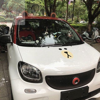 การปรับเปลี่ยนรถ หลังคา ตกแต่งรถ น่ารัก ของแต่งรถ หูหมี กระต่าย Smart poloMini golf car sticker