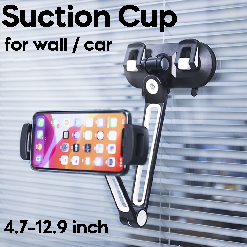 adjustable-tablet-holder-stand-for-ipad-pro-12-9-air-mini-xiaomi-pad-4-5-phone-mount-aluminum-arm-support-for-car-wall-b