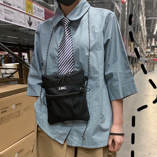 TAIDU กระเป๋าสะพาย แคนวาสความจุขนาดใหญ่สไตล์ญี่ปุ่น กระเป๋า าย สายสปาเก็ตตี้ สไตล์สตรีทเท่ๆ กระเป๋าสะพายข้าง