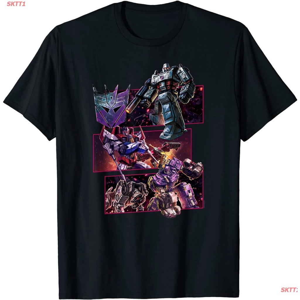 tee-sktt1-เสื้อยืดยอดนิยม-transformers-war-for-cybertron-decepticon-panels-t-shirt-popular-t-shirts