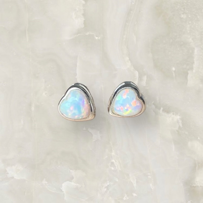 ต่างหูโอปอล-opal-ตัวเรือนเงินแท้-925-sterling-silver-หัวใจ-heart