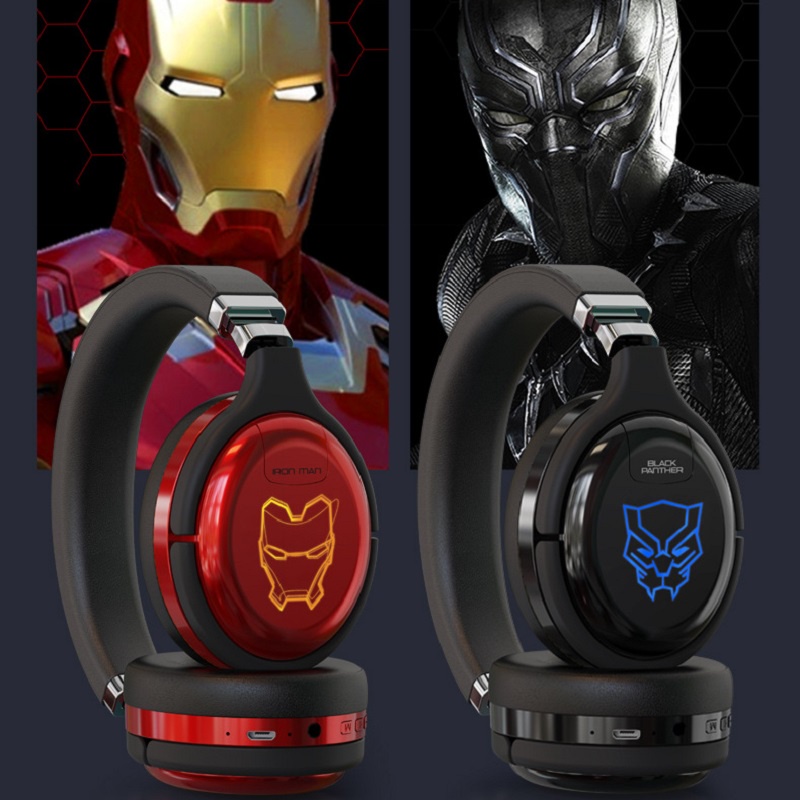 marvel-หูฟัง-ไอรอนแมน-หูฟังบลูทูธ-หูฟังไร้สาย-หูฟังเกมมิ่ง-wireless-bluetooth-ironman-gaming-headphone-headset
