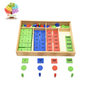 ✷Professional Montessori Wooden Stamp Game Material Kids Counting Learning and Math Kids Wooden Toy for Toddlers Childre