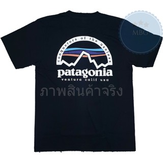 Tee ❀♀⊕⭐ patagonia ⭐ เสื้อยืด คอกลม แขนสั้น แฟชั่น ภูเขา พาตาโกเนีย ปาตาโกเนีย useless パタゴニア unisex