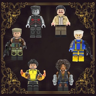 บล็อกตัวต่อ รูปภาพยนตร์ Domino Marvel ขนาดเล็ก ของเล่นเสริมการเรียนรู้ สําหรับเด็ก
