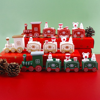 Christmas Decoration For Home 4 Knots Train Ornament Santa Claus Snowman Xmas New Year Decor