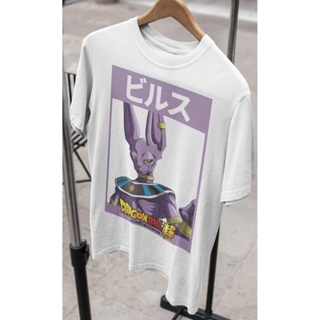 ☽H เสื้อยืด Unisex รุ่น บีรุส Beerus T-Shirt ดราก้อนบอลซุปเปอร์ Dragon Ball Super สวยใส่สบายแบรนด์ Khepri 100%cotton com