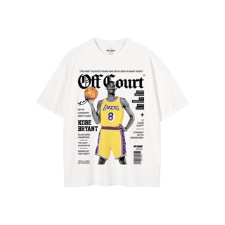 เสื้อคู่ เสื้อยืดผู้หญิง - OFFCOURT - เสื้อยืดคอตตอน UNISEX มือใหม่สีขาวสําหรับเสื้อยืดผู้หญิงผู้ชาย