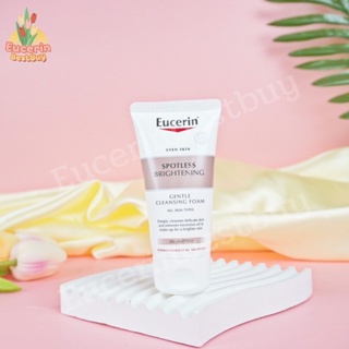 💥แพคเกจใหม่💥 Eucerin Spotless Brightening Gentle Cleansing Foam 50g Exp 04/2024 โฟมล้างหน้าลดจุดด่างดำ