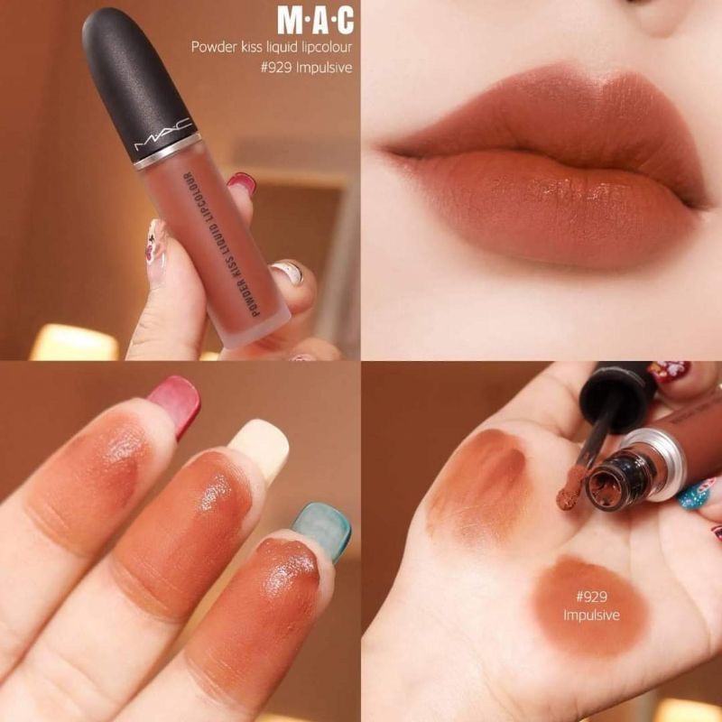 พร้อมส่ง-ป้ายไทย-mac-powder-kiss-liquid-lipstick