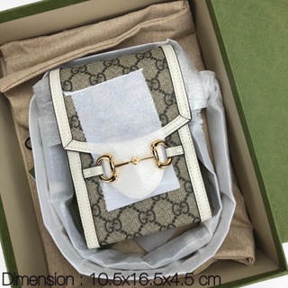 New‼️ Gucci horsebit phone bag ขาว