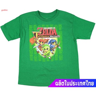 เสื้อยืดกีฬา Licensed Nintendo Boys The Legend Of Zelda Triforce Heroes T-Shirt Short sleeve T-shirts