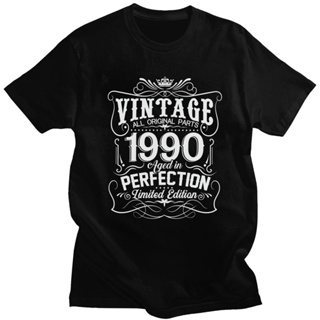 เสื้อผู้ชายเท่ - วินเทจ 1990 อายุใน Perfection เสื้อยืดรุ่นลิมิเต็ดอิดิชั่นสําหรับผู้ชายผ้าฝ้ายสไตล