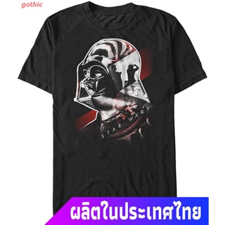 เสื้อวินเทจผญ เสื้อยืดผู้ชายและผู้หญิง Star Wars Mens Collage Graphic T-Shirt Short sleeve T-shirts