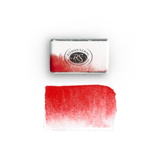 FOLIO ART : Roman Szmal Single เบอร์ 324 Cadmium red สีน้ำสีสดใส เกรดศิลปิน สีก้อนเม็ดสีละเอียด 899083324