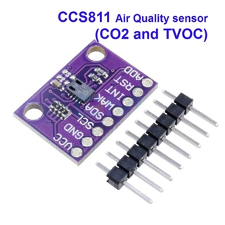 ภาพหน้าปกสินค้าเซนเซอร์วัดคุณภาพอากาศ CCS811 Air Quality sensor (eCO2 and TVOC) ที่เกี่ยวข้อง