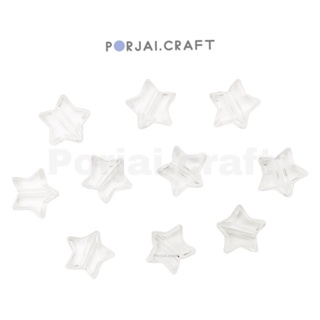 สินค้า ลูกปัดดาวใส Clear Star Beads 9mm