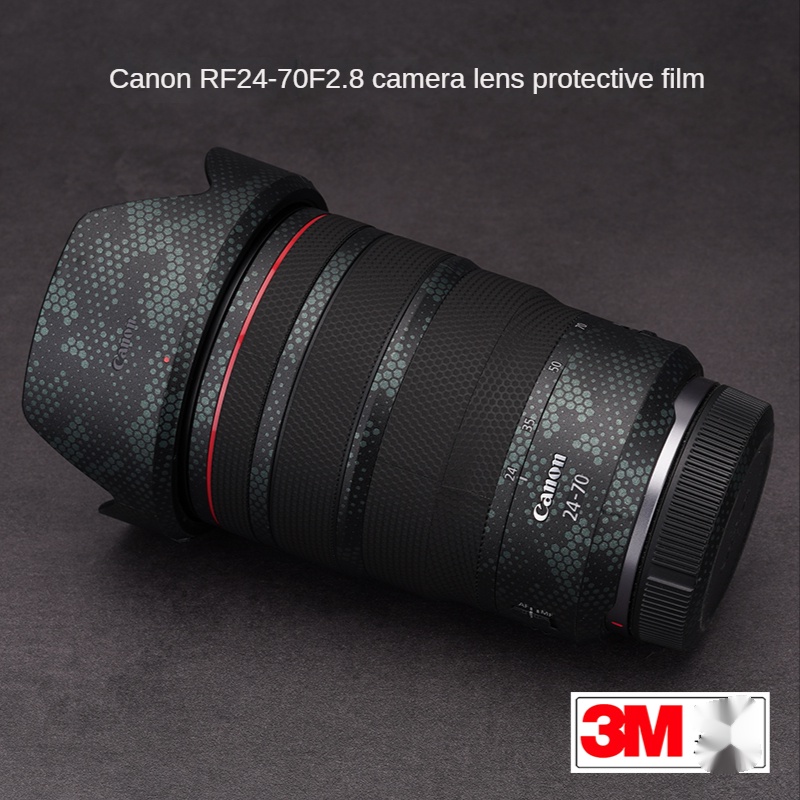 ภาพหน้าปกสินค้าฟิล์มสติกเกอร์คาร์บอนไฟเบอร์ ป้องกันเลนส์กล้อง สําหรับ Canon RF24-70F2.8 RF2470 3M