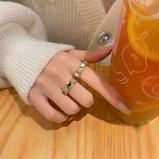 แหวนทอง แหวน แฟชั่น เครื่องประดับ สไตล์ผู้หญิง เกาหลี R12