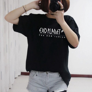 เสื้อยืดสีขาวผู้ชาย - COOLMIND แฟชั่นคุณภาพสูงสุด Exo พิมพ์ผู้หญิง Tshirt เย็นตลกเสื้อยืดผู้หญิงเสื