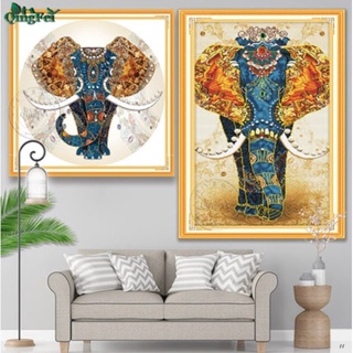 ชุดปักครอสติชพิมพ์ลาย ช้าง คชสาร (King of forest, Elephant Cross stitch kit)