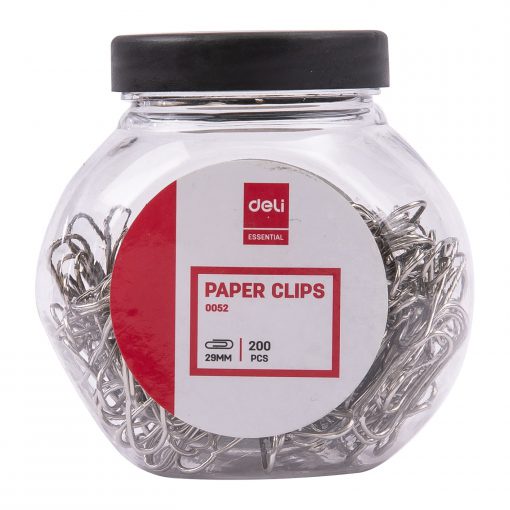 Deli 0052 Paper Clips ลวด ลวดเสียบกระดาษ คลิปหนีบกระดาษ คลิปเสียบกระดาษ