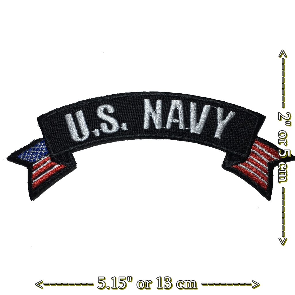 u-s-navy-ทหารเรือ-ตัวรีดติดเสื้อ-อาร์มรีด-อาร์มปัก-ตกแต่งเสื้อผ้า-หมวก-กระเป๋า-แจ๊คเก็ตยีนส์-badge-embroidered-iron