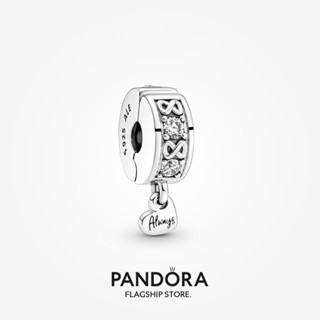 Pandora จี้คลิปหนีบ ลายครอบครัว Always Pavé ของขวัญคริสต์มาส สําหรับเด็กผู้หญิง p927