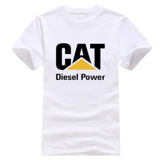 Tee เสื้อยืด เสื้อสาวอวบ - เสื้อยืดสําหรับผู้ชาย▥K.Cat Caterpillar ใหม่ดีเซลอุปกรณ์ไฟฟ้าคอนสตรัคชั่น