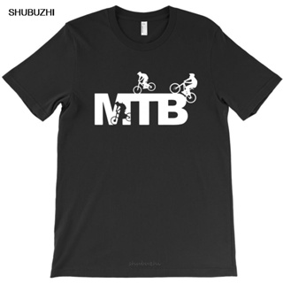 เสื้อคู่รัก - Mtb ขี่จักรยานผู้สร้างสีดําที่ดี Exlusive เยาวชนฟิตเนสผ้าฝ้ายบริสุทธิ์สําหรับเสื้อยืด