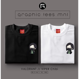 กราฟิก Tees MNL Valorant ไวเปอร์นั่ง Chibi เสื้อที่กําหนดเองเสื้อยืด Unisex สําหรับผู้หญิงและผู [2e