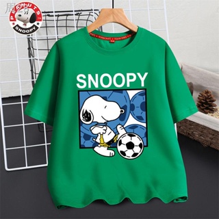 Snoopy อ้วนเสื้อผ้าเด็กเสื้อผ้าฤดูร้อนบวกไขมันเพิ่มไขมันเด็กแขนสั้นเสื้อยืดกีฬาเด็กโตขนาดใหญ่ด้านบน 7