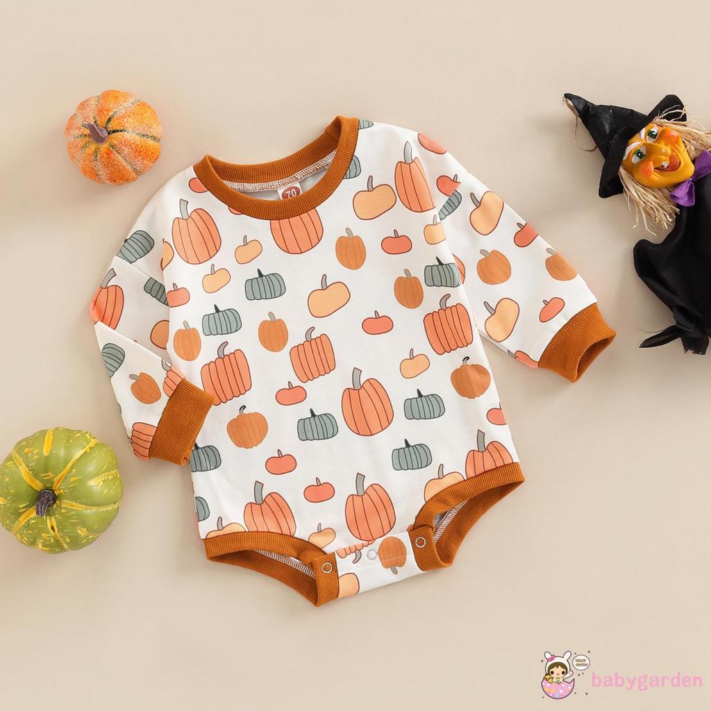 babygarden-0-24-เดือน-ชุดจั๊มสูทรอมเปอร์-แขนยาว-คอกลม-พิมพ์ลายฟักทอง-ฮาโลวีน-ลําลอง-เรียบง่าย-สําหรับเด็ก