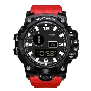 สินค้า LWCC นาฬิกาข้อมือดิจิทัลลําลอง อเนกประสงค์ สไตล์สปอร์ต แฟชั่นสําหรับผู้ชาย นาฬิกาผู้ชาย