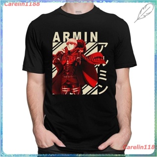 New Attack On Titan Armin Arlert เสื้อยืดผู้ชาย เสื้อยืดลายการ์ตูน COD แฟชั่น discount