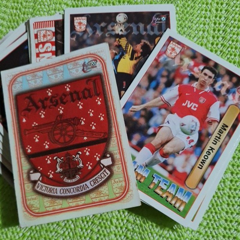 การ์ดฟุตบอลทีมอาร์เซนอล ARSENAL 1997-1998 Futera Fans Collection F. C ...