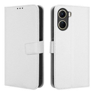 เคสโทรศัพท์หนัง PU ฝาพับ พร้อมช่องใส่บัตร สําหรับ VIVO Y16 VIVOY16 Y 16