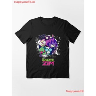 ผลิตภัณฑ์ใหม่👕New Invader Zim Tshirt Essential T-Shirt เสื้อยืด ดพิมพ์ลาย ดผ้าเด้ง คอกลม cotton ความนิยม sale Unisex