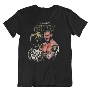 Tee เสื้อวินเทจผญ ลายน่ารัก  เสื้อยืด ผ้าฝ้าย พิมพ์ลาย Randy Orton Killer Wwe Fans สําหรับผู้ชาย