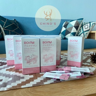 บูม กลูต้า ซ็อต ( BOOM Gluta Shots ) ผิวขาว ใส กลูต้า 45,000 mg กรอกปากไม่ต้องชง