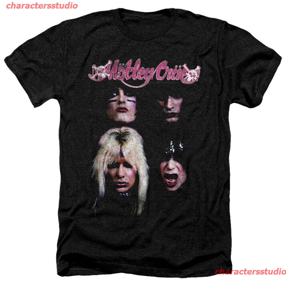 charactersstudio-2021-ใหม่เสื้อยืดลําลองสําหรับผู้ชายแขนสั้นคอกลมพิมพ์ลาย-motley-crue-the-crue-heather