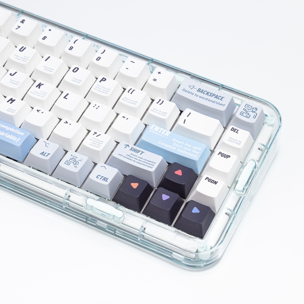 143 คีย์ Programmer Keycaps Cherry Profile PBT Dye Sub เชิงกล คีย์บอร์ด ...