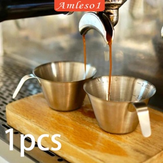 [Amleso1] ถ้วยตวงกาแฟเอสเพรสโซ่ ขนาดเล็ก 100 มล. สําหรับห้องครัว บ้าน และร้านกาแฟ 100ML สแตนเลสเอสเปรสโซ Sawada ถ้วยเอสเปรสโซอิตาลีถ้วยตวงขนาดเล็ก