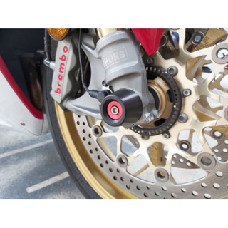 กันล้มล้อหน้า front fork slider Honda CBR1000RR CBR1000RR SP Mothracing ช่วยป้องกันตีนโช๊ค ไม่ให้เกิดเป็นรอยเสียหาย เ...