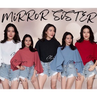 Code : 20919.4 เสื้อทรงเก๋ๆไปงาน งานป้าย Mirrorsister