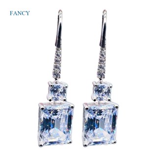 Fancyqube ต่างหูแฟชั่น ดีไซน์หรูหรา เครื่องประดับ สําหรับผู้หญิง งานแต่งงาน