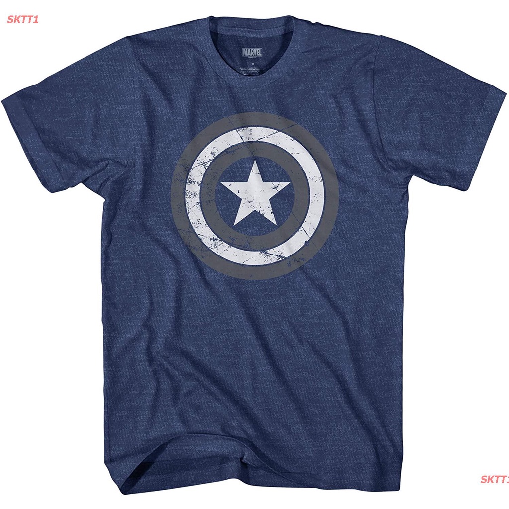 sktt1-marvelเสื้อยืดแขนสั้น-marvel-captain-america-stealth-shield-logo-mens-t-shirt-marvel-popular-t-shirts