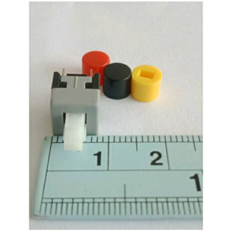 สวิทช์ปุ่มกด-6ขา-สวิทช์กดเปิด-ปิด-สวิทช์กดติด-กดดับ-แพ็ค10ตัว-สวิทช์ขนาด8x8x15mm-พร้อมปลอกมี3สีให้เลือก-แดง-เหลือง-ดำ