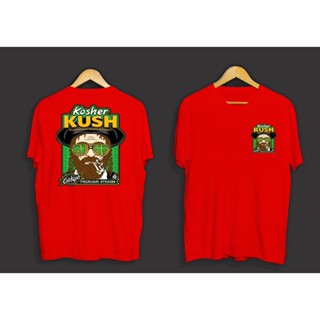 เสื้อคนอ้วน เสื้อวันพีช ใหม่ KOSHER KUSH พิมพ์เสื้อยืดผ้าฝ้ายที่กําหนดเองสําหรับผู้ชายและผู้หญิง A8^